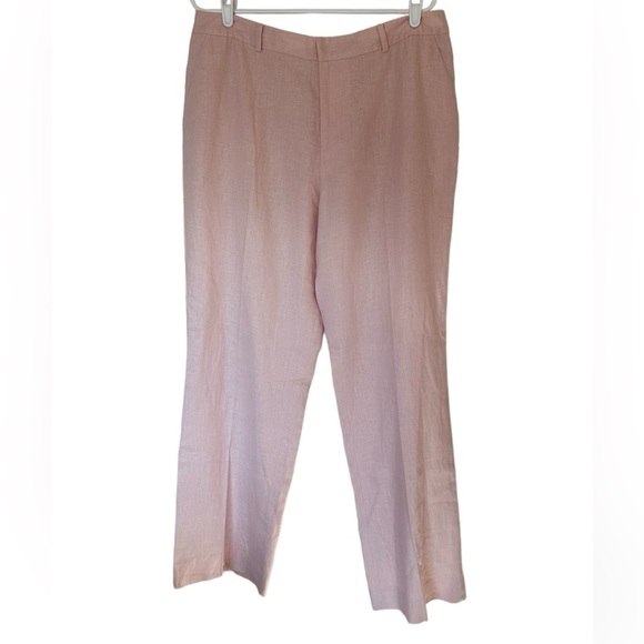 Lauren Ralph Lauren Pants - NWT Lauren Ralph Lauren 100% Linen Wide Leg Pants Size 16 Summer Preppy Casual
